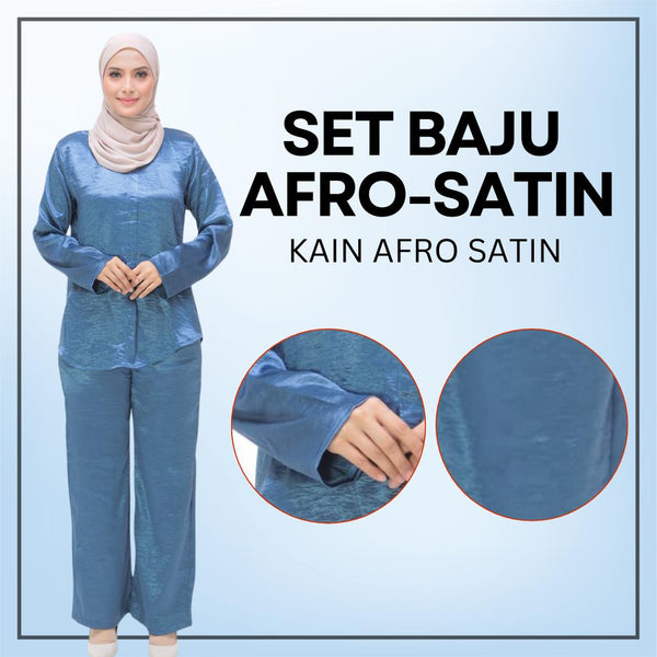 Set Baju Afro-Satin